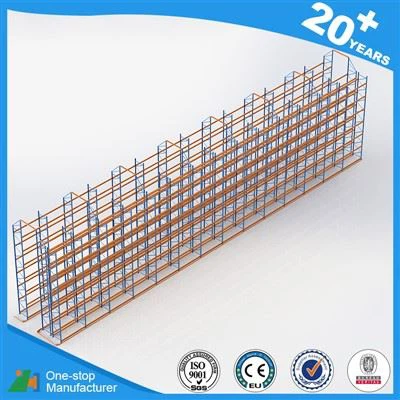 संकीर्ण गलियारे रैक उच्च क्षमता उपयोग गोदाम फूस के भंडारण रैक वीएनए रैकिंग प्रणाली